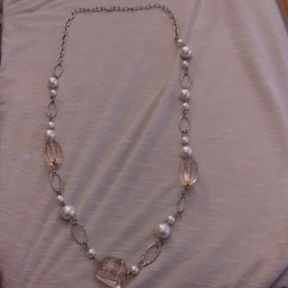 Crystal bead necklace